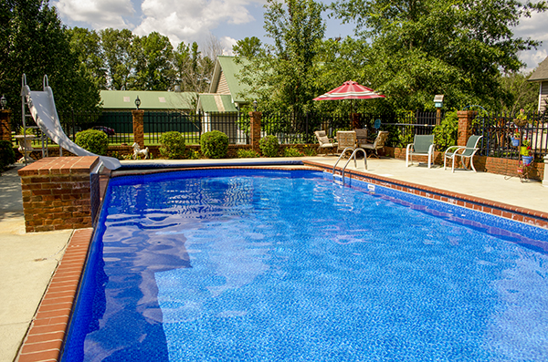 Pool lined with St. Johns Bay 